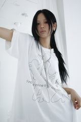 オンラインTシャツ (WHITE / BLUE)