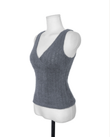 nudi hair wrap v sleeveless top