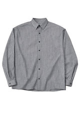 ミニチェックオーバーサイズシャツ (S, M, L / 3colors)