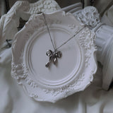[I-DLE Minnie Necklace] Ballet Ribbon Necklace (Stainless Steel)