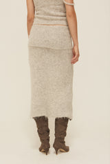 Mocha slit skirt