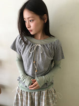 カドヒテンセルベーシックレイヤード長袖Tシャツ