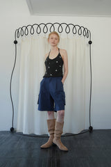Grain bermuda pants_navy