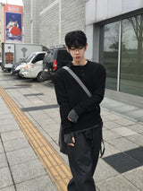 ルイナーレザーポケットローデニムパンツ