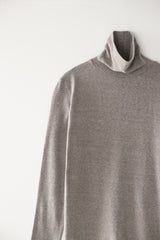 ベーシックタートルネックTシャツ (モカ)
