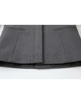 Elena Ribbon Tie Square Neck Tailored Jacket Black