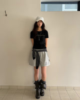 [ORIGINAL] レスコットンレタリングショートスリーブTシャツ