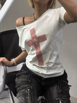 Pink Cross T