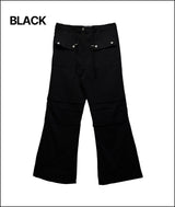 Croll flare cotton work pants