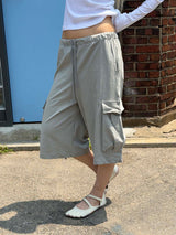 Daily cotton cargo bermuda pants(3color)