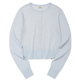 KIRSH PLAIN SEE THROUGH CROP CARDIGAN - LIGHT BLUE        