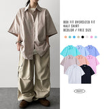 And Oversized fit solid short-sleeved shirt