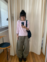 26SS★ [BAONHAUS] Ketron Color Matching Three Quarter Tee