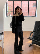 [MADE] [Wool Napping] Winter Warm Long Bootcut Slacks
