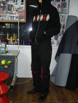 [Hand-Made「005」] Origami Pants_Black&Burgundy
