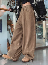 Beary Balloon Brushed Wide Pants