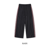 Route Track Color Matching Wide Pants