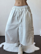 Back Square Cargo Rivet Bermuda 3 Color