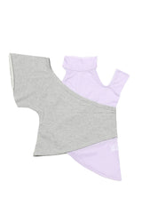  LAYERED SWEAT TOP GREY