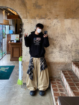 Debut Check Layered Cotton Pants 2C