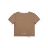 ソフトガールサマーリンガーTシャツ_ブラウン