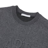 Art wool patch sweatshirt
