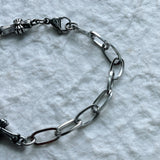 Cross Hybrid Chain Bracelet