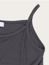 SIDE SHIRRING BUTTON SLEEVELESS (3C)