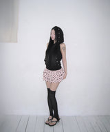 eyelet halter hoodie (3colors)