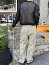 [Unisex] クロシェクロップカーディガン(3color)