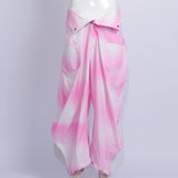 gradient pink fatty,saggy pants