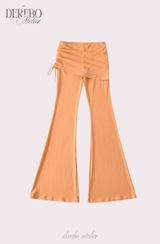 Liiv short-sleeve cap training shirring pants set (REGULAR PANTS)