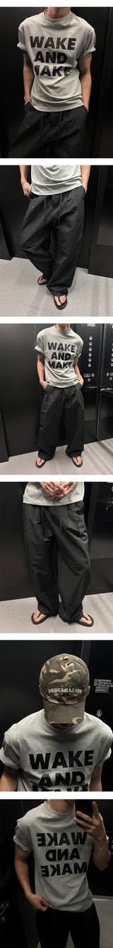 [Unisex] セミクロップレギュラーTシャツ(3color)