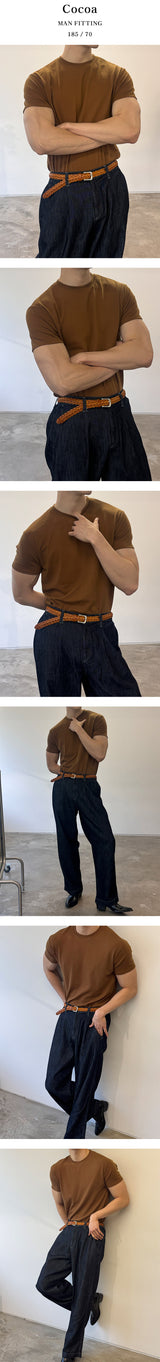[S/S] Bonding muscle half knit ta-shirts(10color)