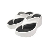(+8cm) Rush Color Matching Platform Sole Flip Flops
