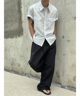 [Unisex] Nylon two tuck rope banding pants(3color)