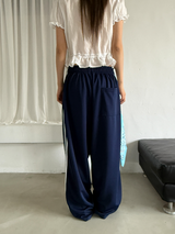 pintuck wide track pants 