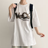 カモ パッチ エンブロイダード ボクシーフィット ショートスリーブ Tシャツ
