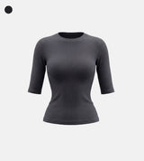 26SS★ [ EEUN BASIC ] チューイング7分丈スリムTシャツ