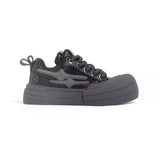 KILLWINNER レトロ厚底チャンキーシューズ - Black and Gray