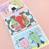 happy postcard set 1 (3ea)