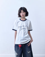 26SS★ Grace Crop Ringer Tee