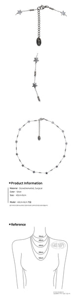Hematite Star Chain Necklace