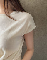ニロインクロスキャップスリーブ半袖Tシャツ