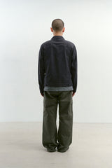 ビンテージウォッシュド5ポケットワークジャケット (Washed Navy)