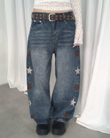008 star denim pants