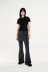 オードシグネチャー カットオフ スリムTシャツ / Odd Signature Cut-off Slim T-Shirt