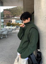 All Day High Neck Modal Semi-Zip-Up Knit