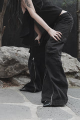 urban form wide zip cargo pants