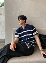 Chief Wish Dangara Open Collar Ban Pal Knit